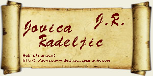 Jovica Radeljić vizit kartica